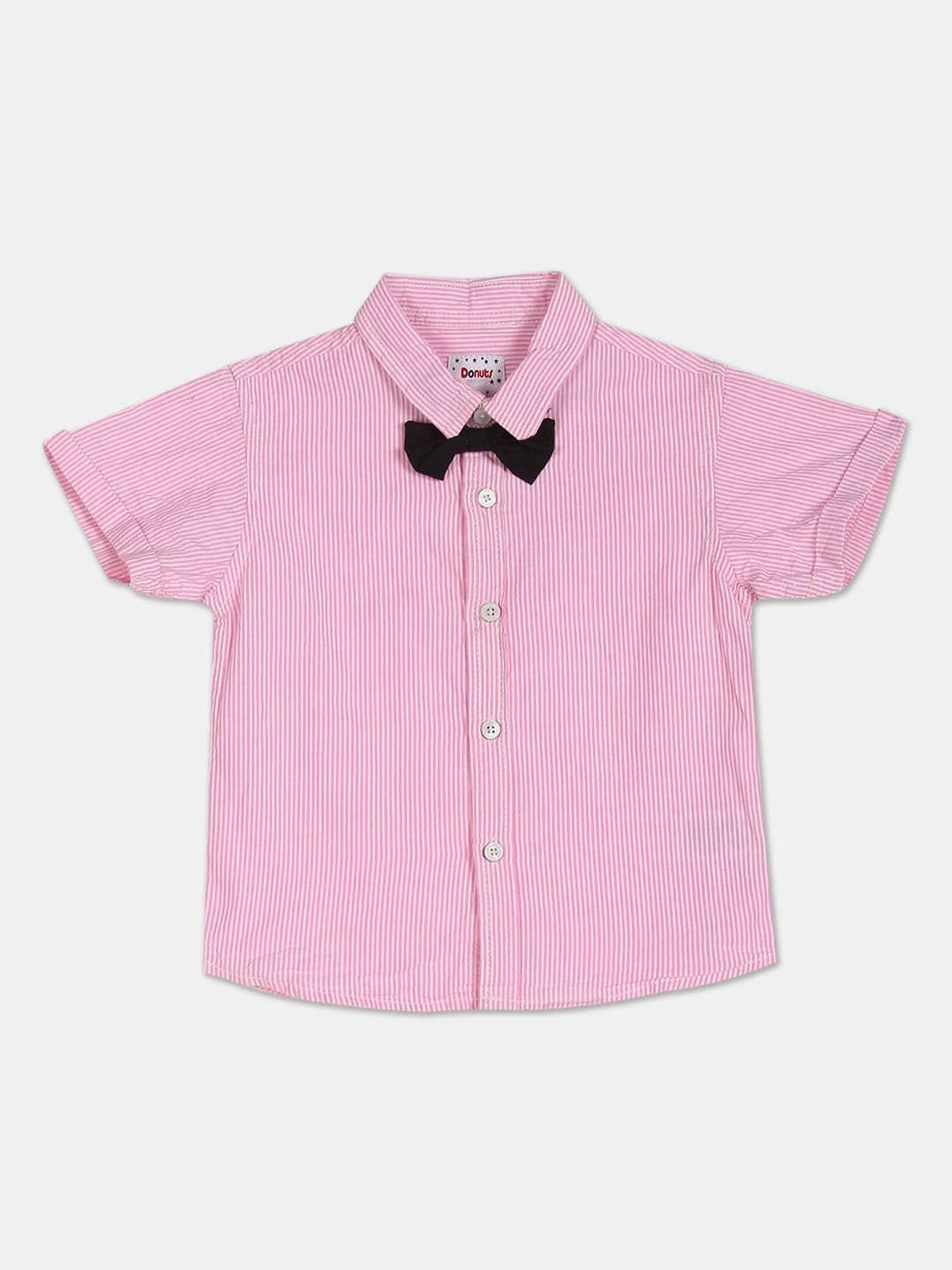 

Donuts Boys Pink Striped Cotton Casual Shirt