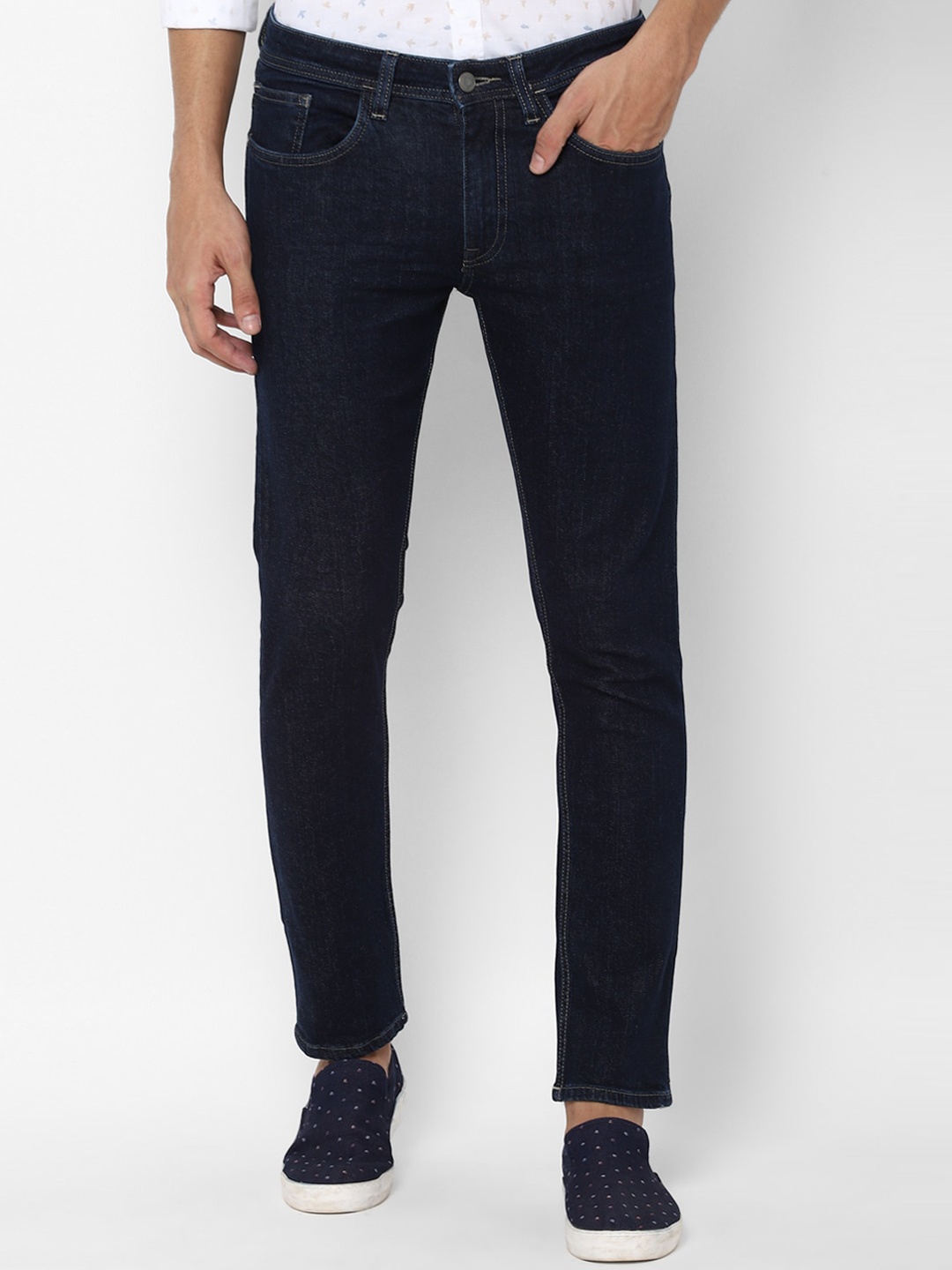 

Allen Solly Men Navy Blue Slim Fit Stretchable Jeans
