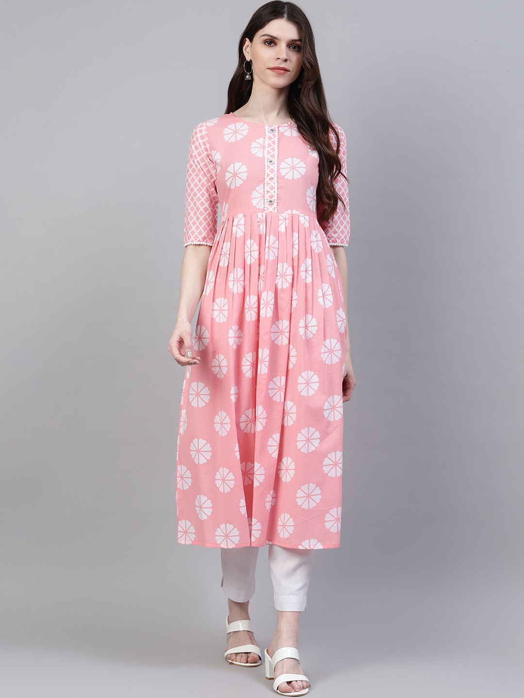 

Stylum Women Pink Quirky Dyed Kurta