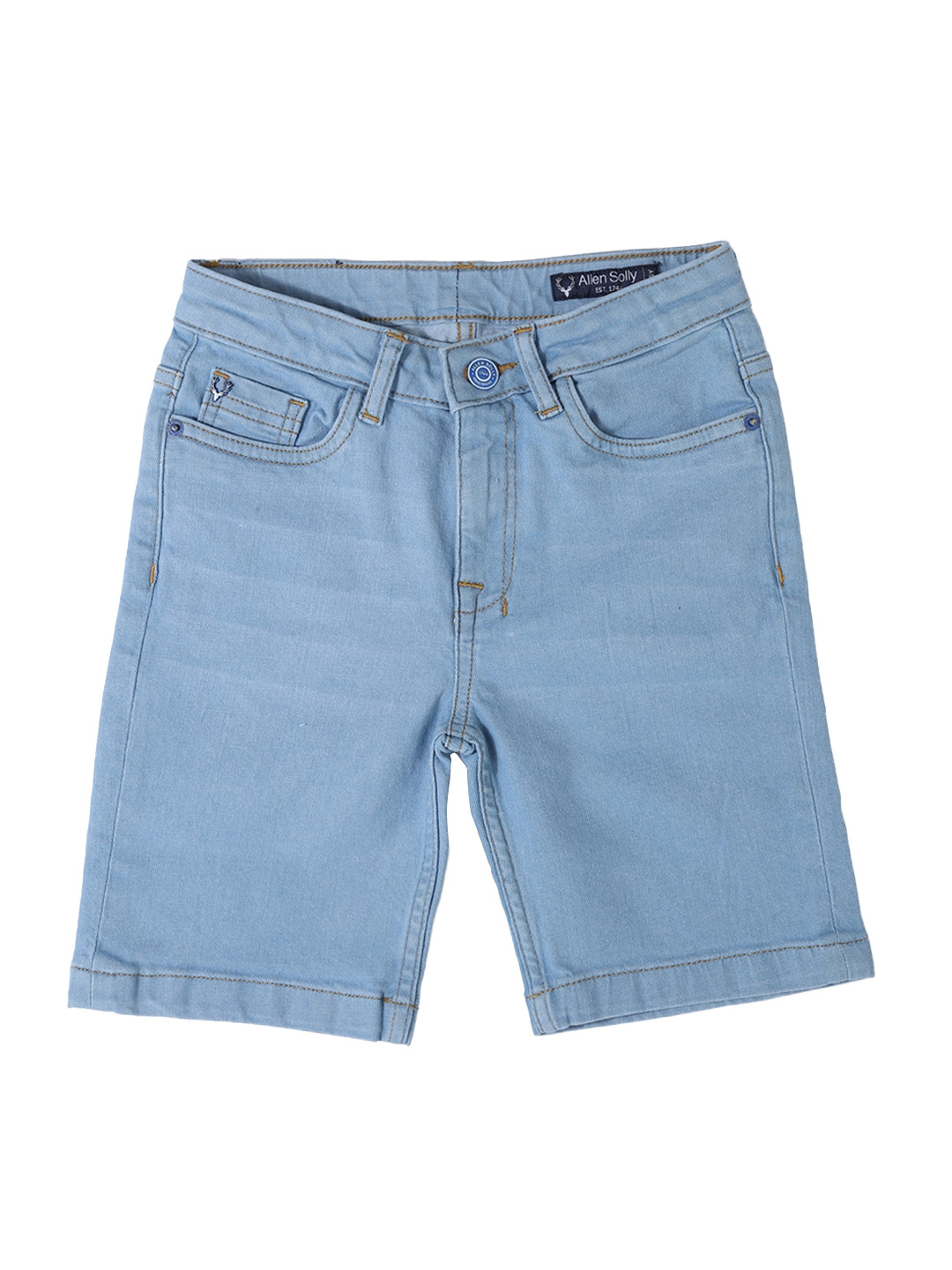 

Allen Solly Junior Boys Blue Mid-Rise Denim Shorts