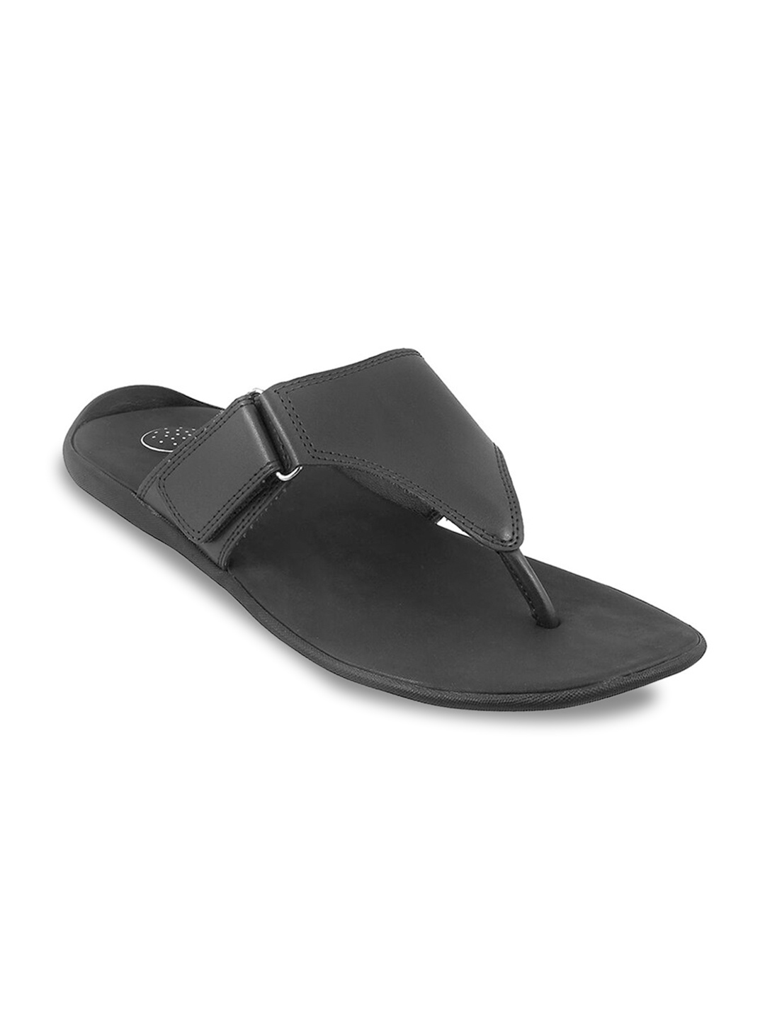 

Mochi Men Black Leather Comfort Sandals