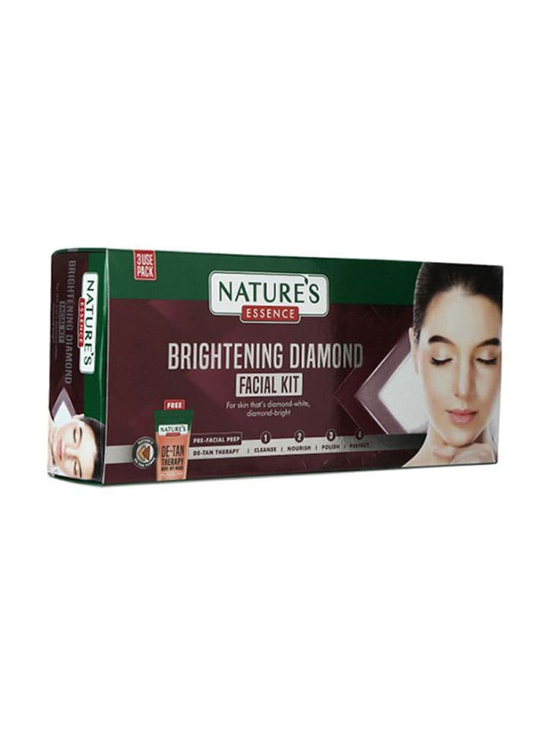 

Nature's Essence Brightening Diamond Facial Kit - 20gms, Burgundy