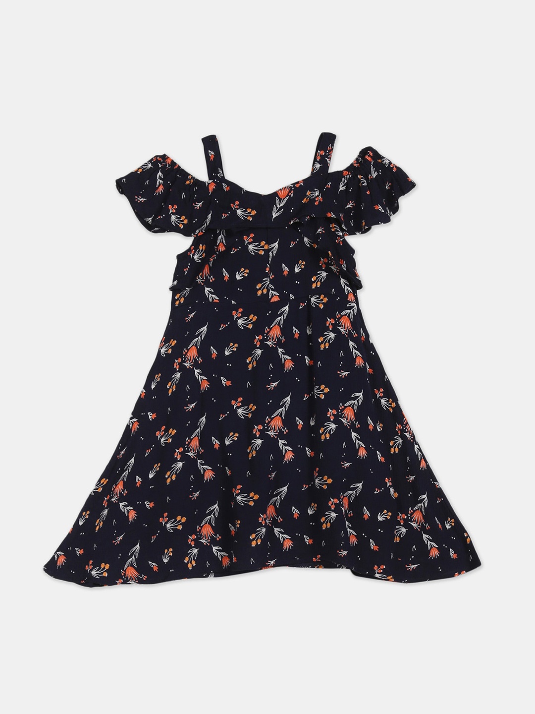 

Cherokee Girls Blue Floral A-Line Dress