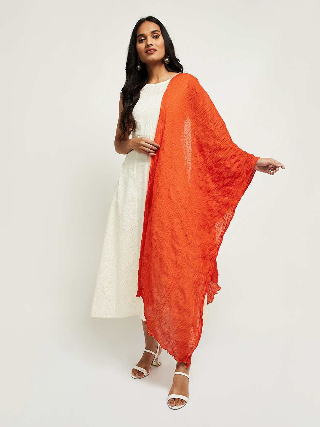 

max Orange Pure Cotton Dupatta