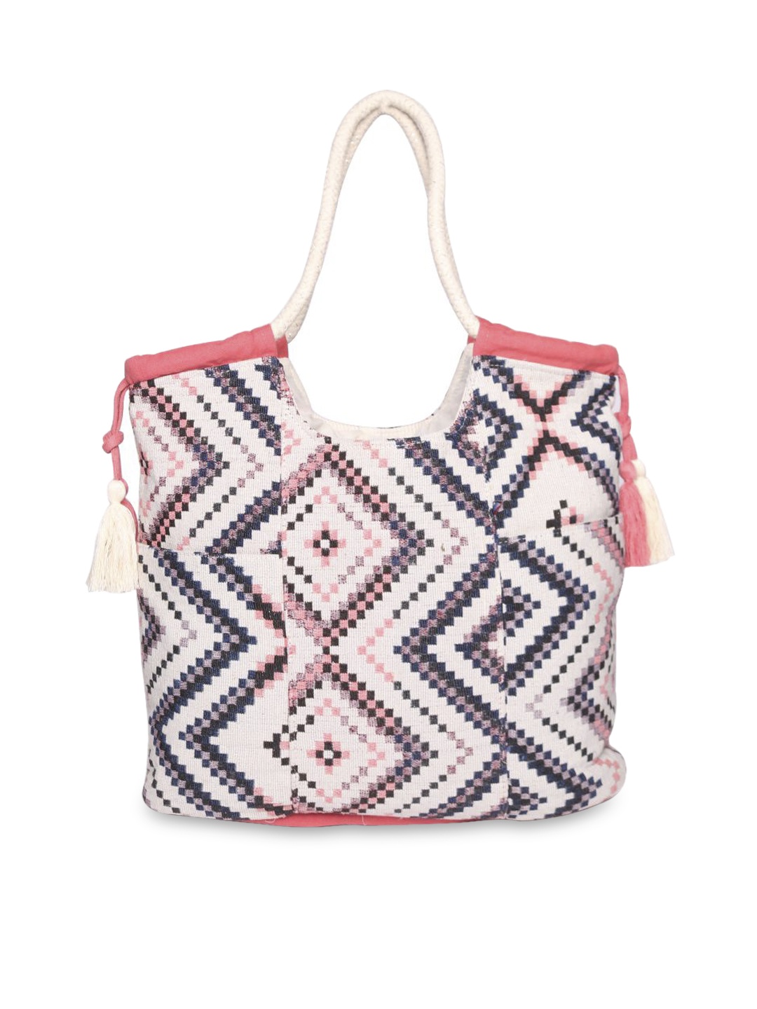 

ASTRID Multi Geometric Printed Structured Tote Bag