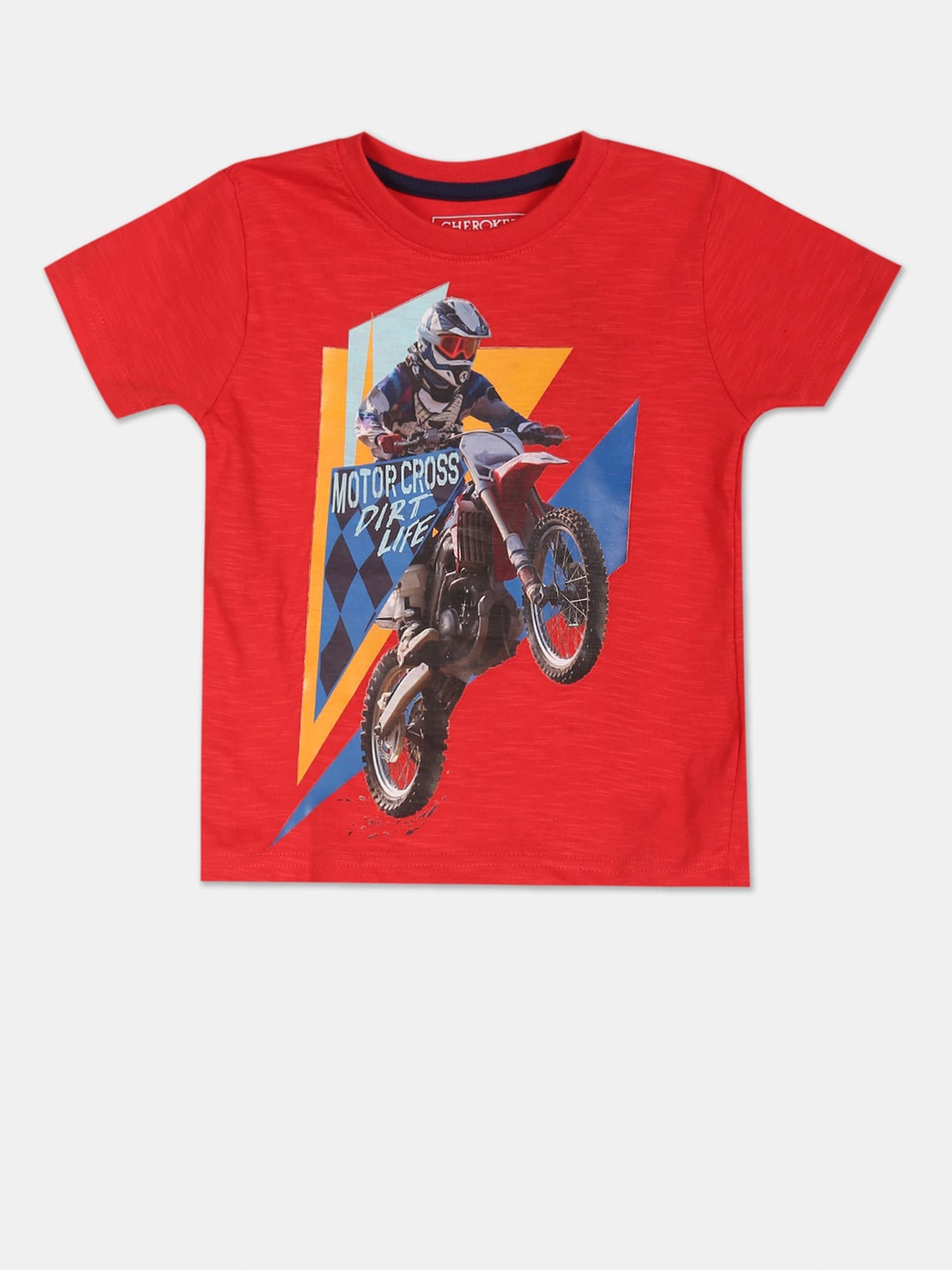 

Cherokee Boys Red Printed T-shirt