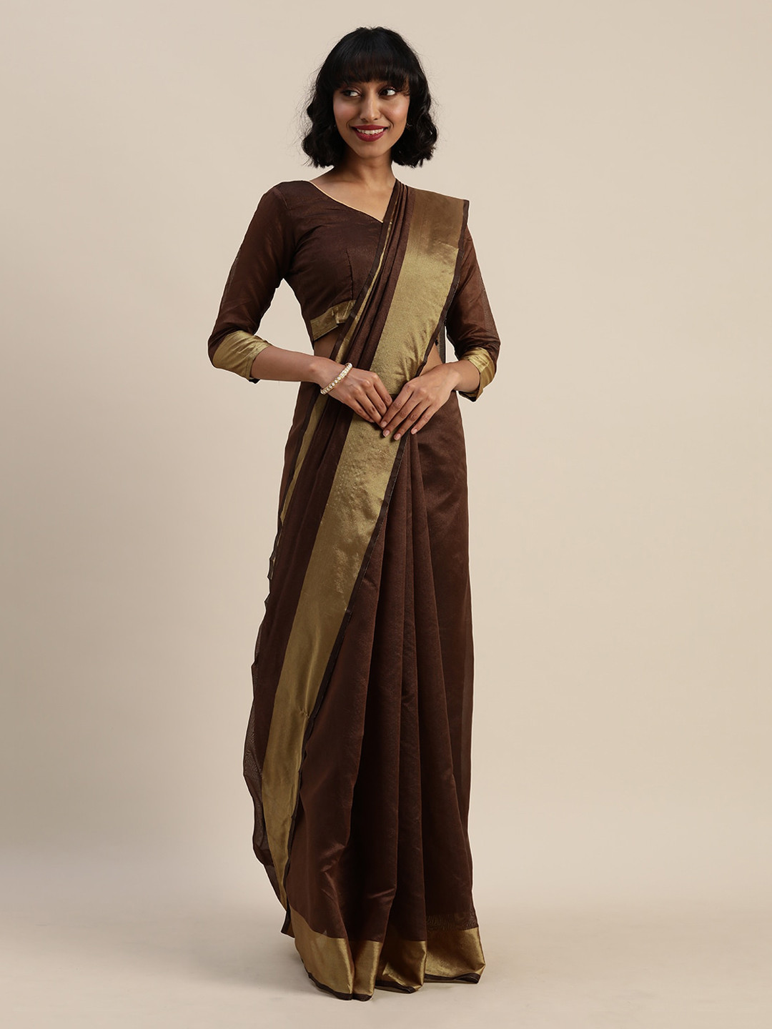 

Florence Brown Silk Cotton Saree