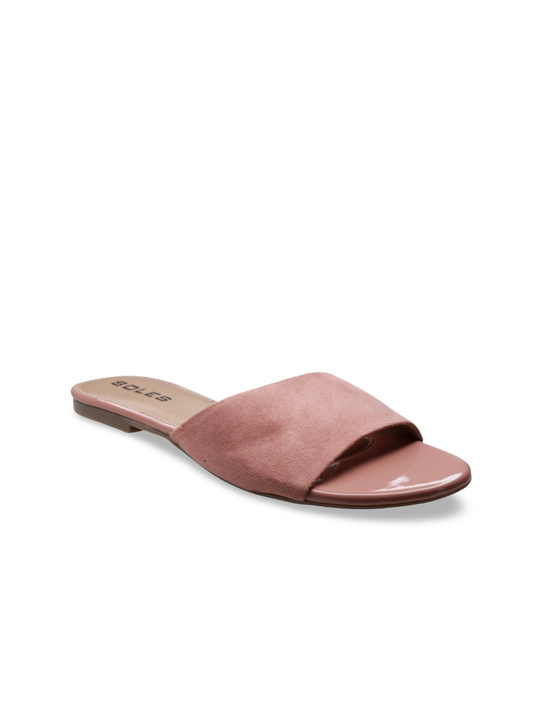 

SOLES Women Pink Open Toe Flats