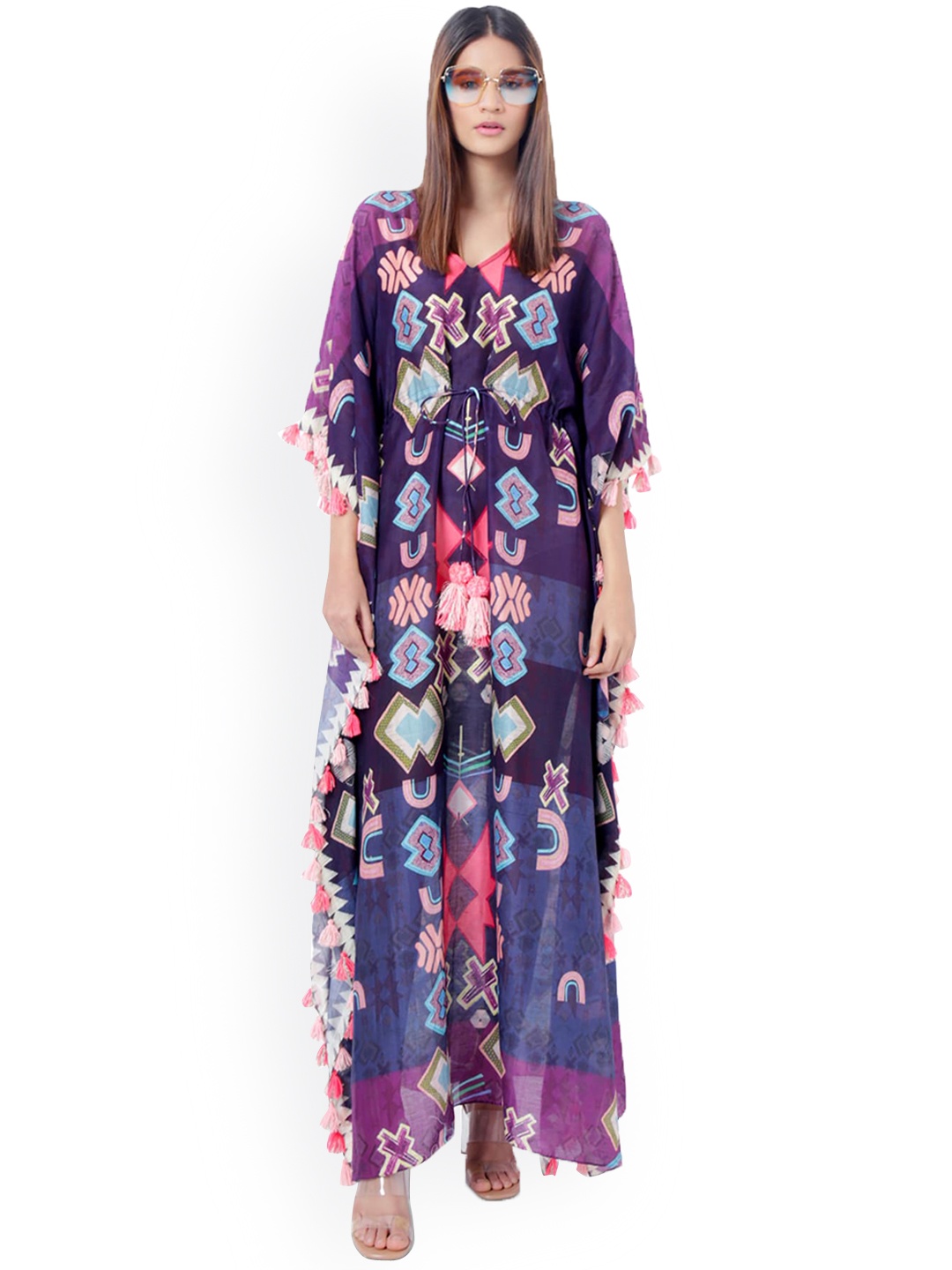 

PS PRET BY PAYAL SINGHAL Purple & Blue Maxi Dress