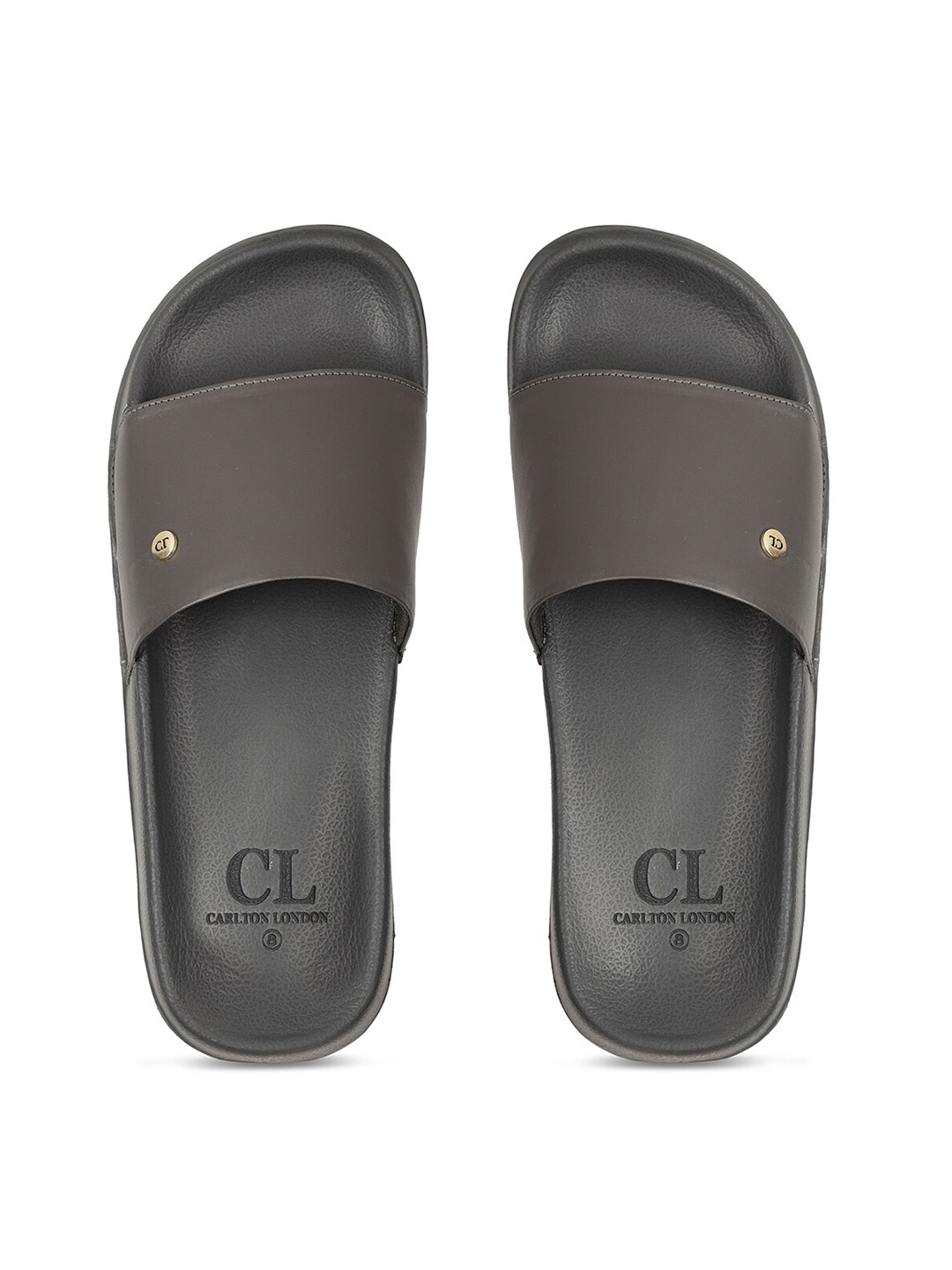 

Carlton London Men Grey Sliders