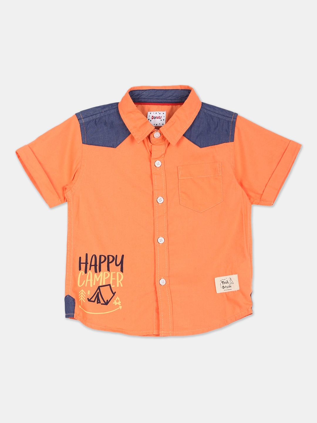 

Donuts Boys Orange Casual Shirt