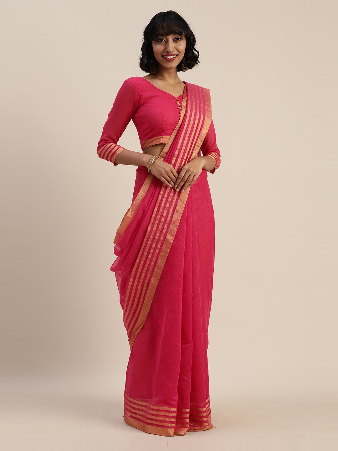 

Florence Pink Silk Cotton Saree
