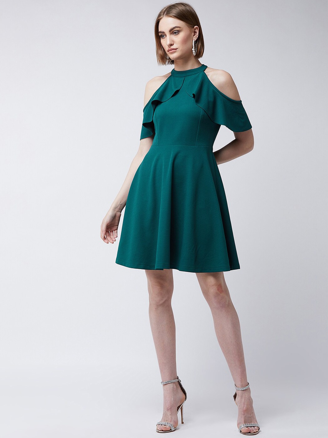 

Miss Chase Green Crepe Dress