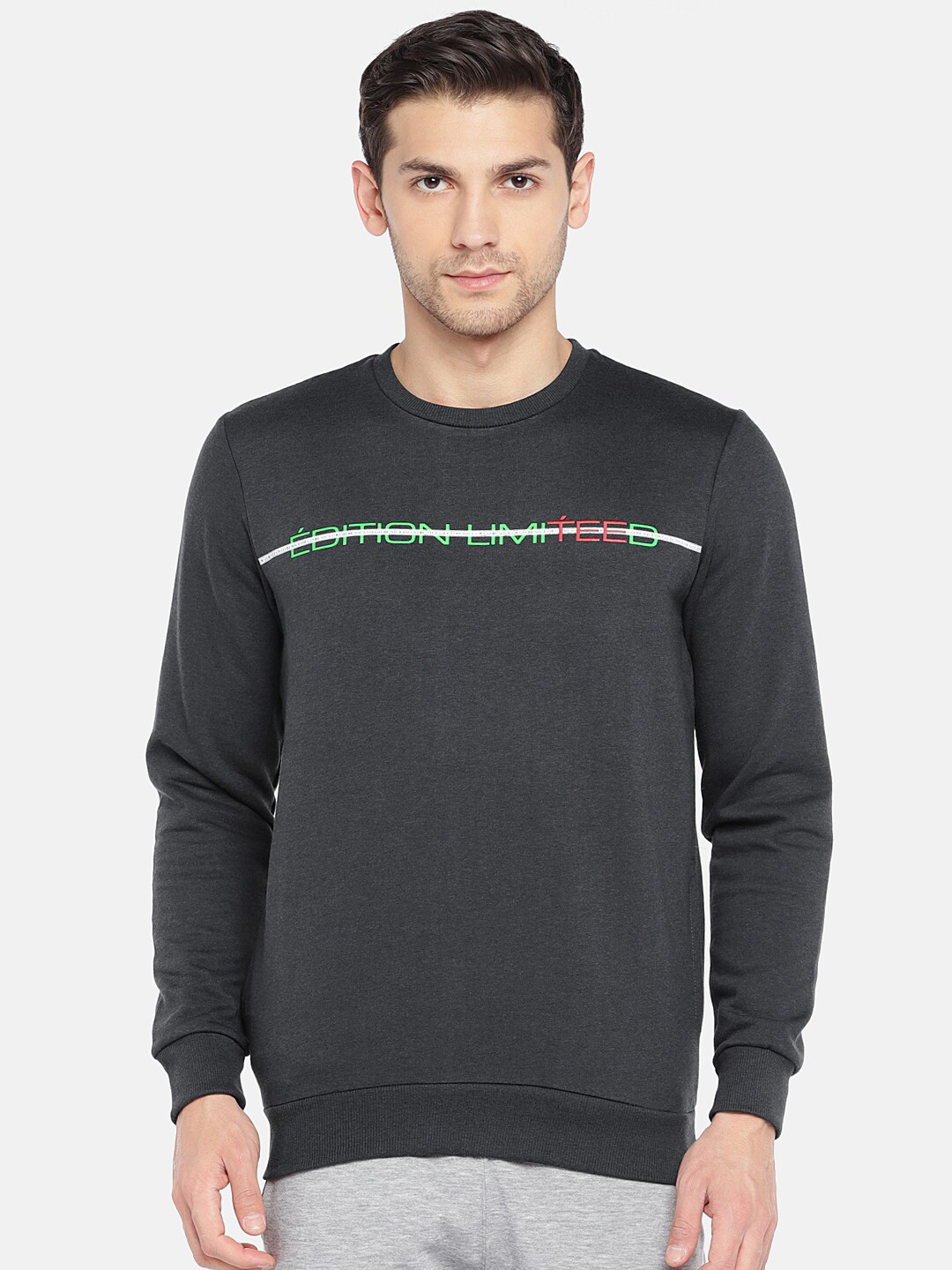 

Sweet Dreams Men Charcoal Sweatshirt