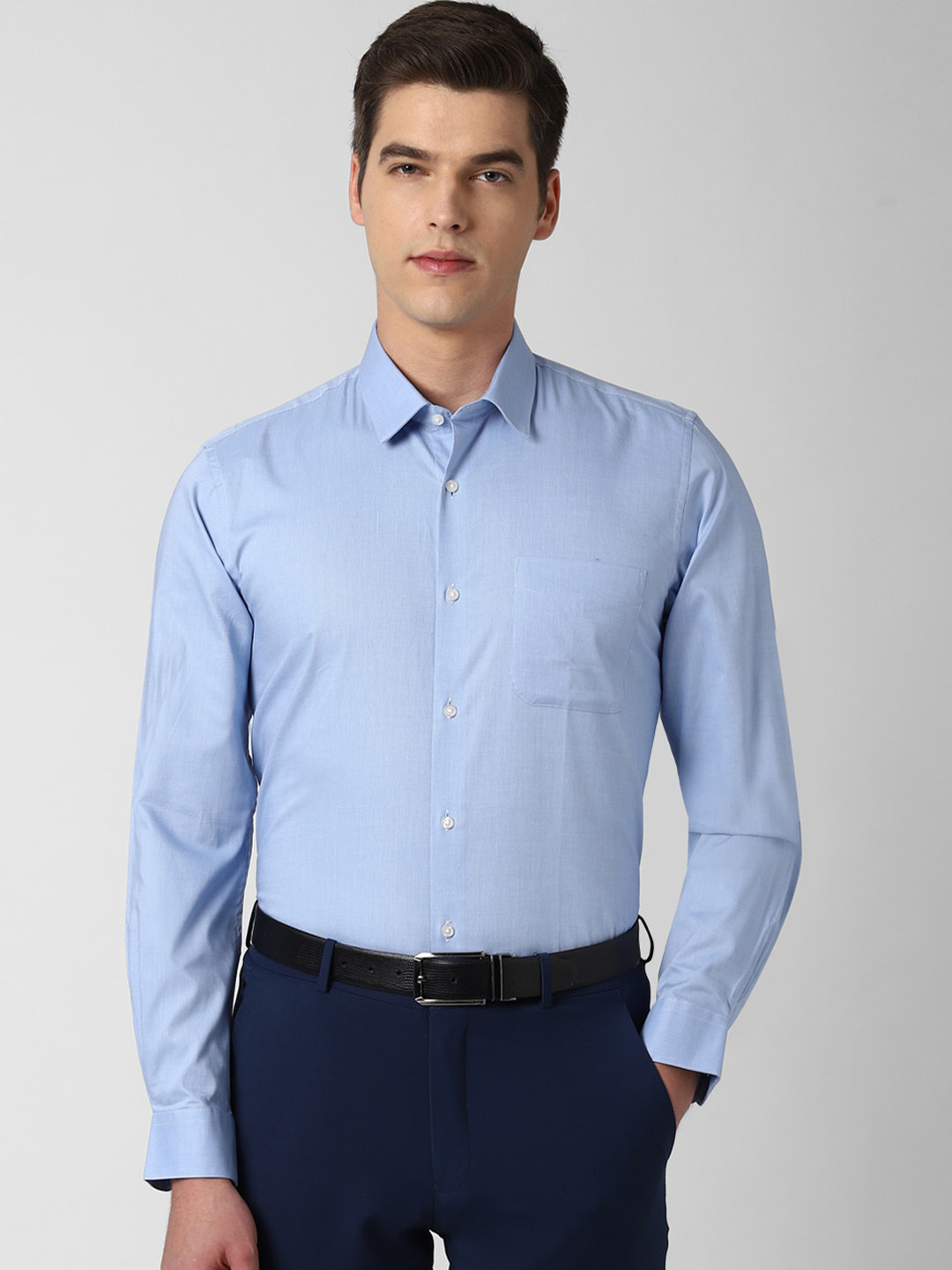 

Peter England Men Blue Slim Fit Formal Shirt