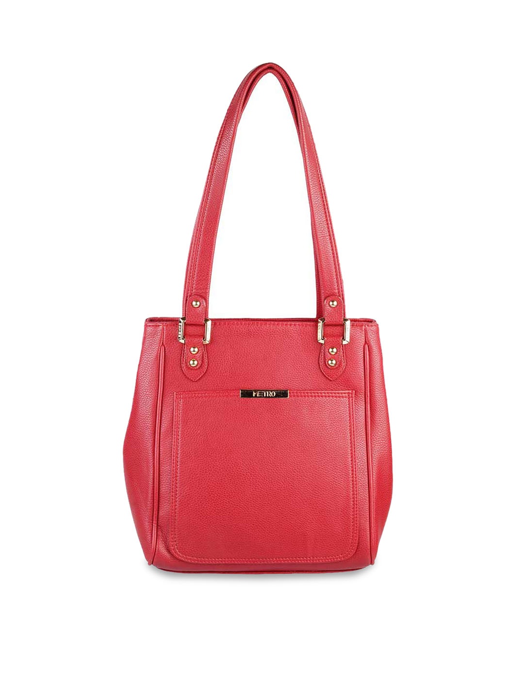 

Metro Red Structured Shoulder Bag