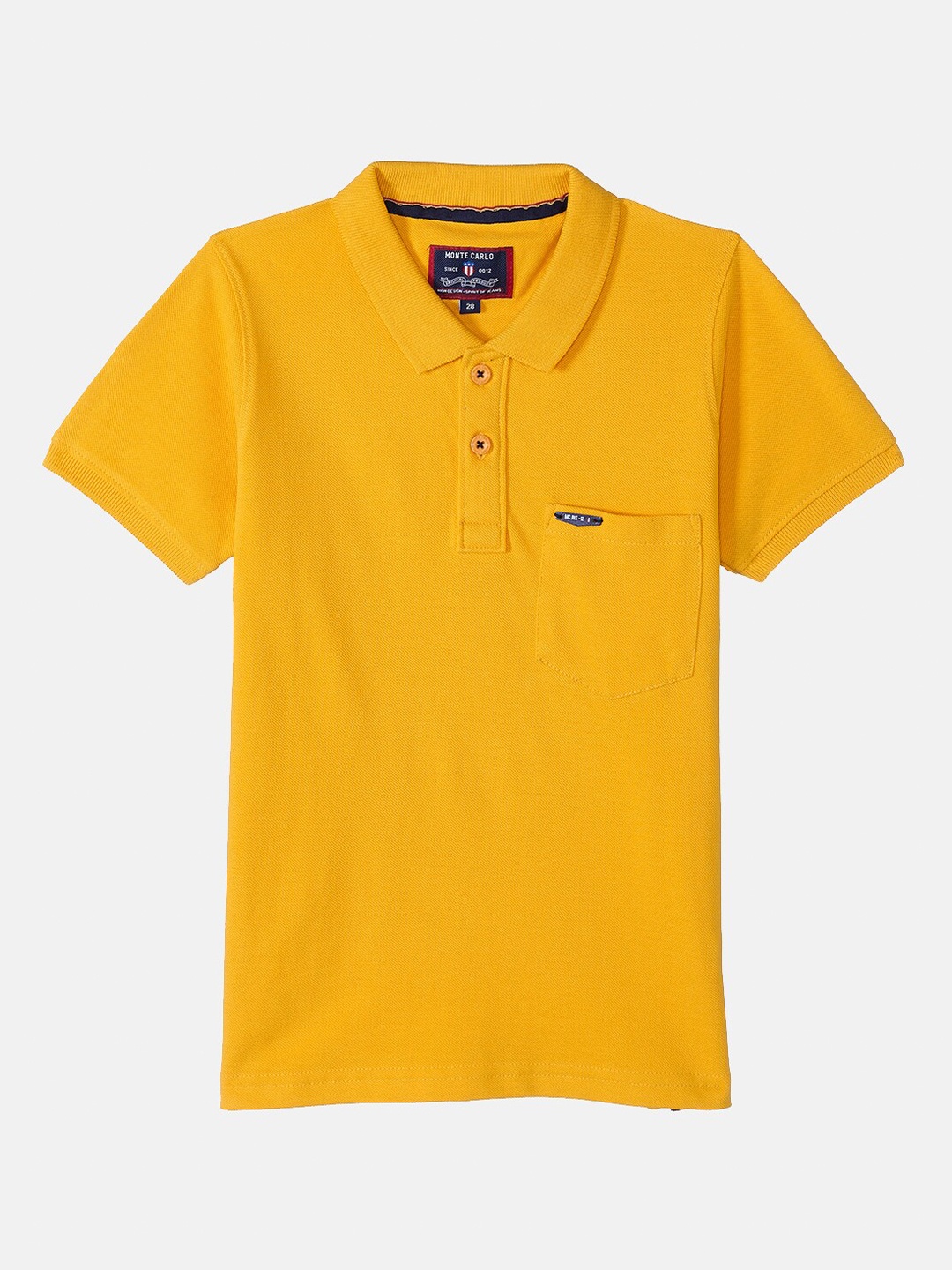 

Monte Carlo Boys Mustard Polo Collar T-shirt