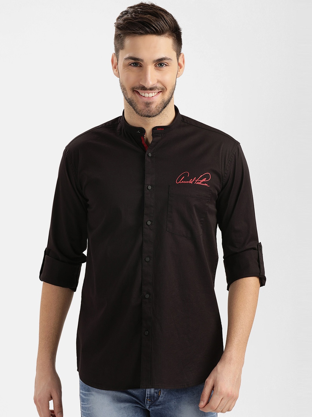 V2 Value & Variety Men Black Casual Shirt