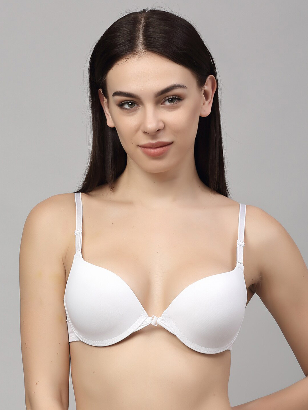 

PrettyCat White Push-Up Bra Half Coverage Underwired Heavily Padded