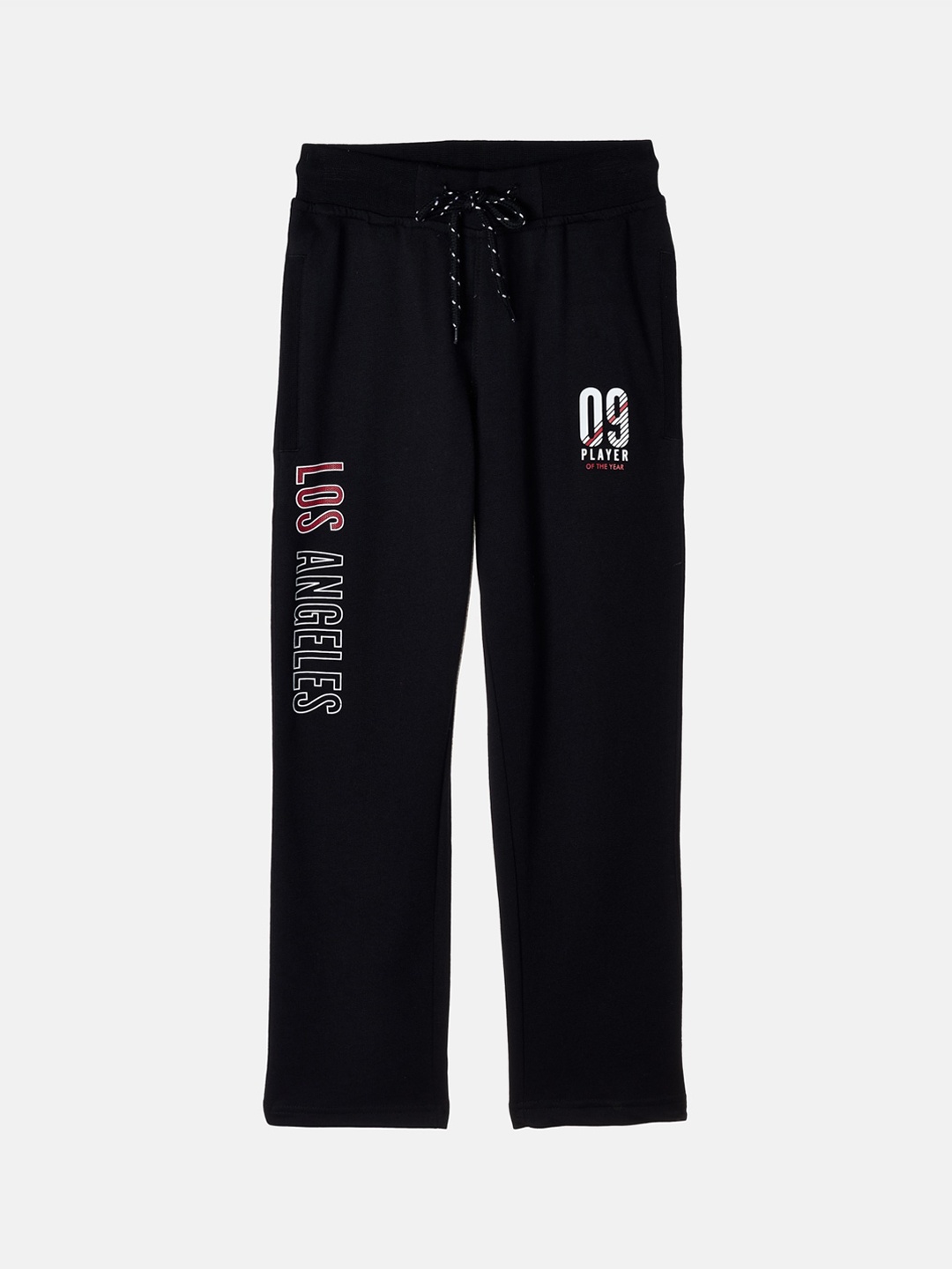

Monte Carlo Boys Black Solid Cotton Blend Track Pants