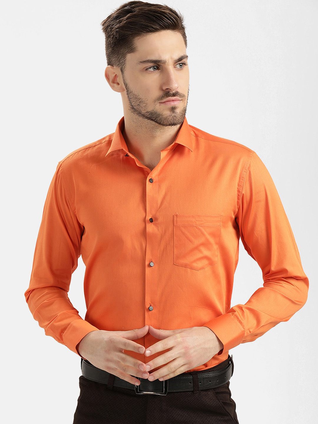 

V2 Value & Variety Men Orange Casual Shirt