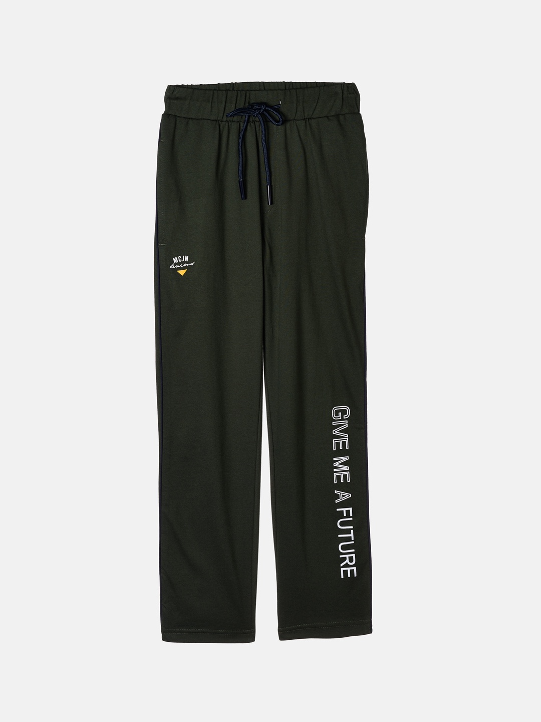 

Monte Carlo Boys Olive Green Cotton Blend Track Pants