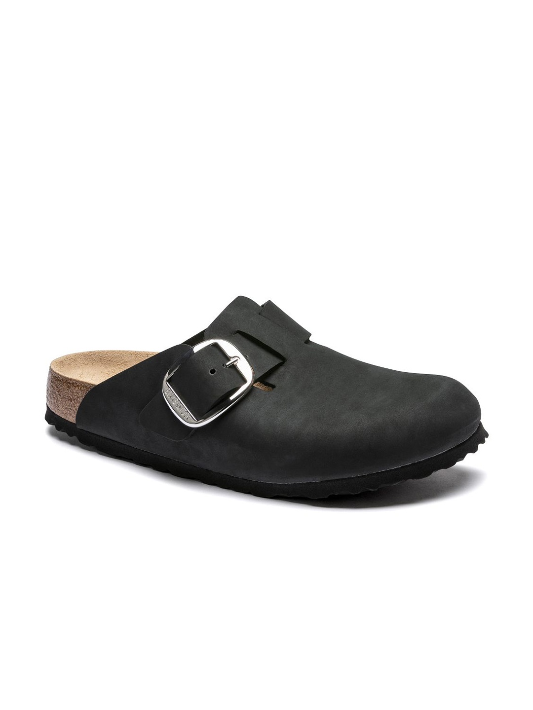 

Birkenstock Women Boston Big Buckle Black Narrow Width Sandals