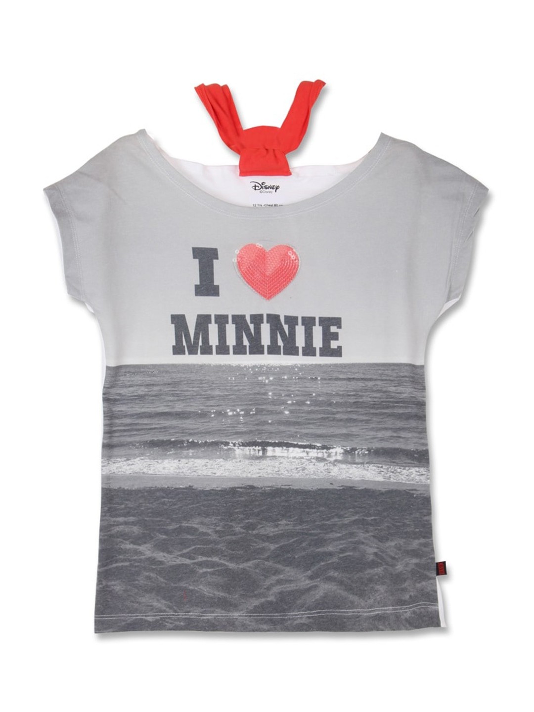 

Disney Girls Multi-Coloured Printed Extended Sleeves Cotton Pure Cotton T-shirt