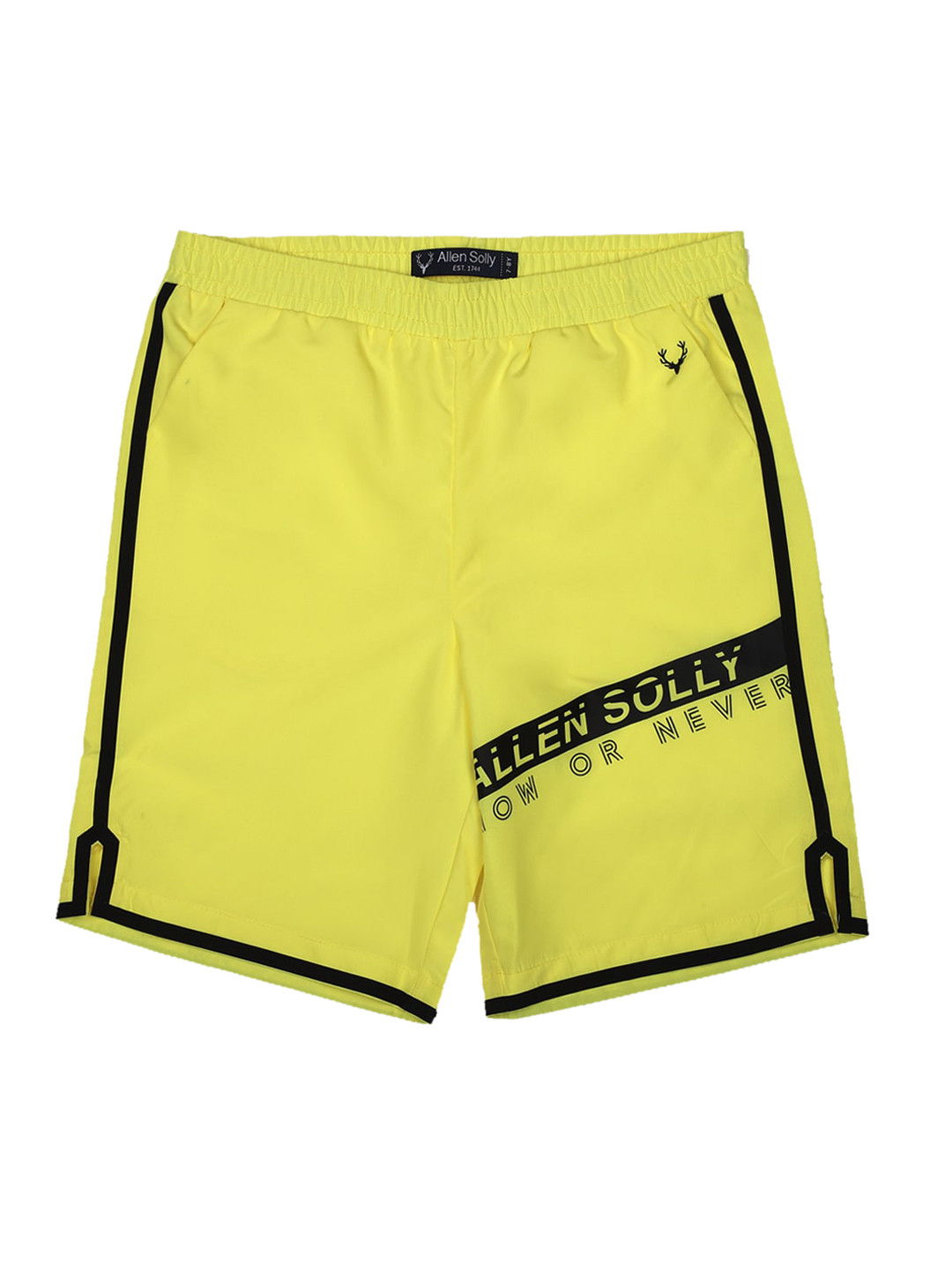 

Allen Solly Junior Boys Yellow Mid-Rise Regular Shorts with Brand Logo Detail