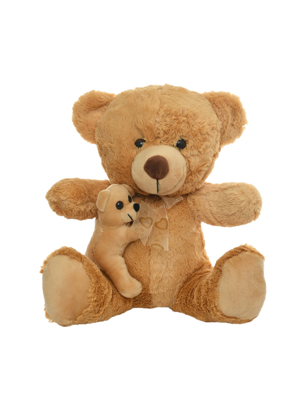 

DukieKooky Kids Brown Cuddling Mom Bear Soft Toy
