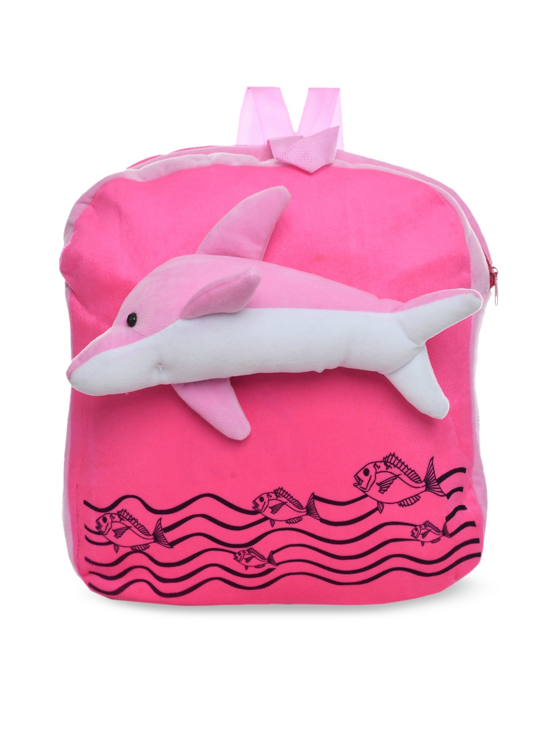 

DukieKooky Kids Pink & White Dolphin Bag Soft Toy