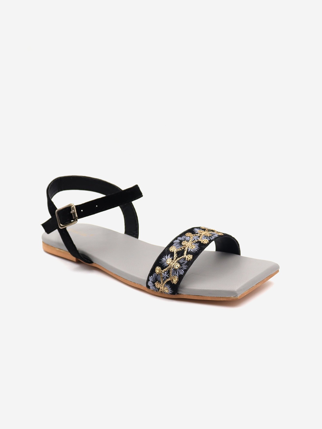 

Gibelle Women Black Open Toe Flats