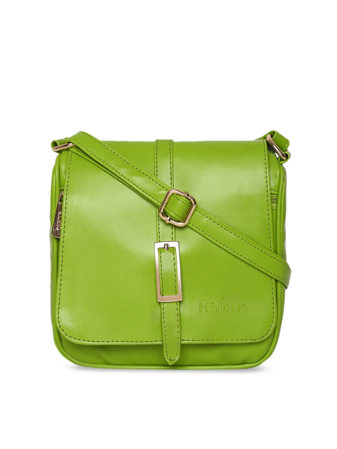 

KLEIO Green PU Structured Sling Bag