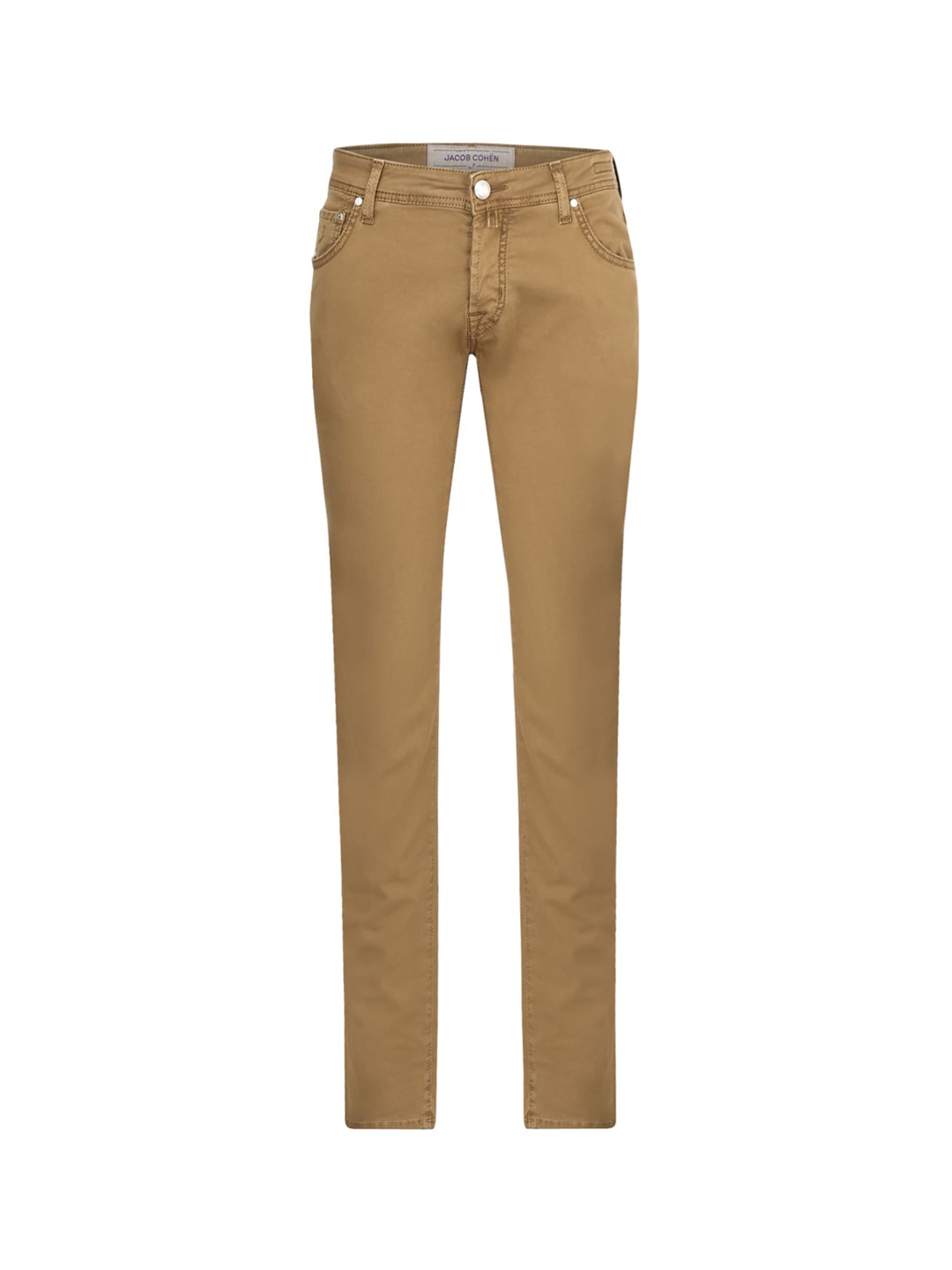 

Jacob Cohen Men Tan Brown Clean Look Stretchable Denim Jeans