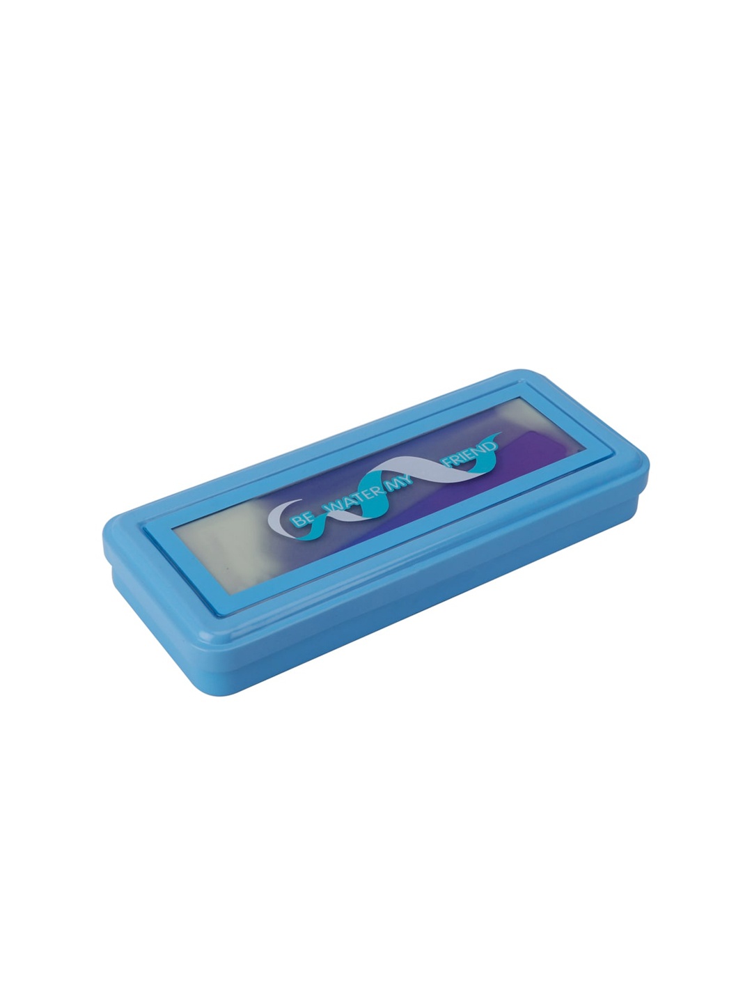 

QIPS Boys Blue & White Printed Pencil Box