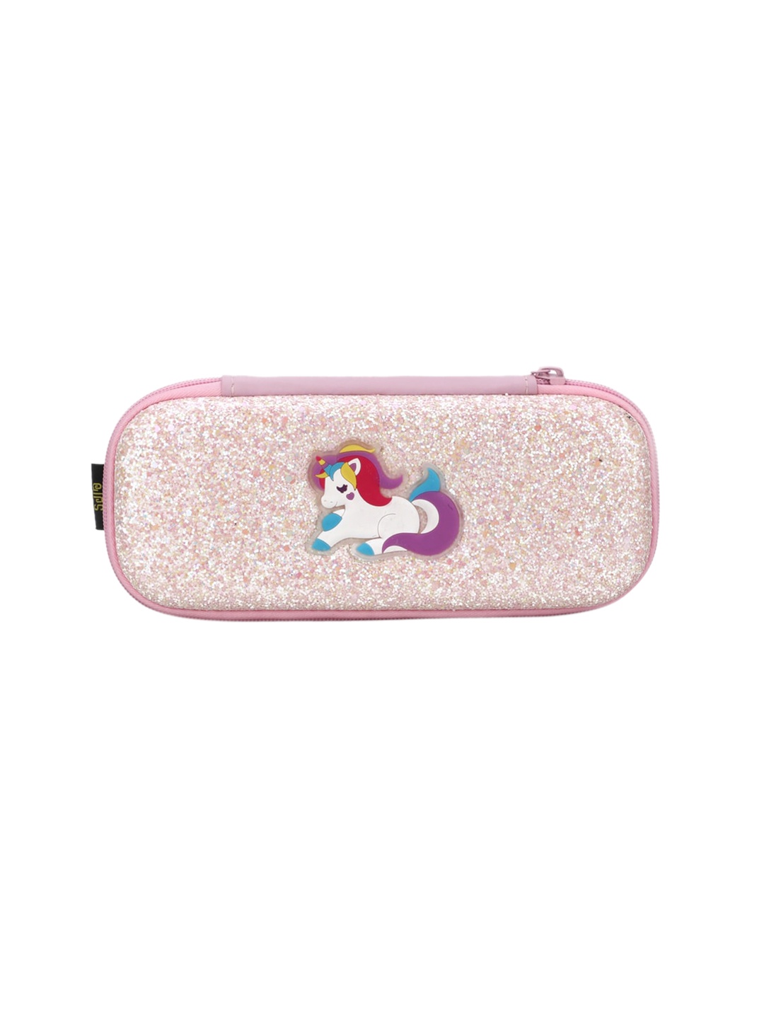 

QIPS Girls Pink & White Textured Pencil Pouch