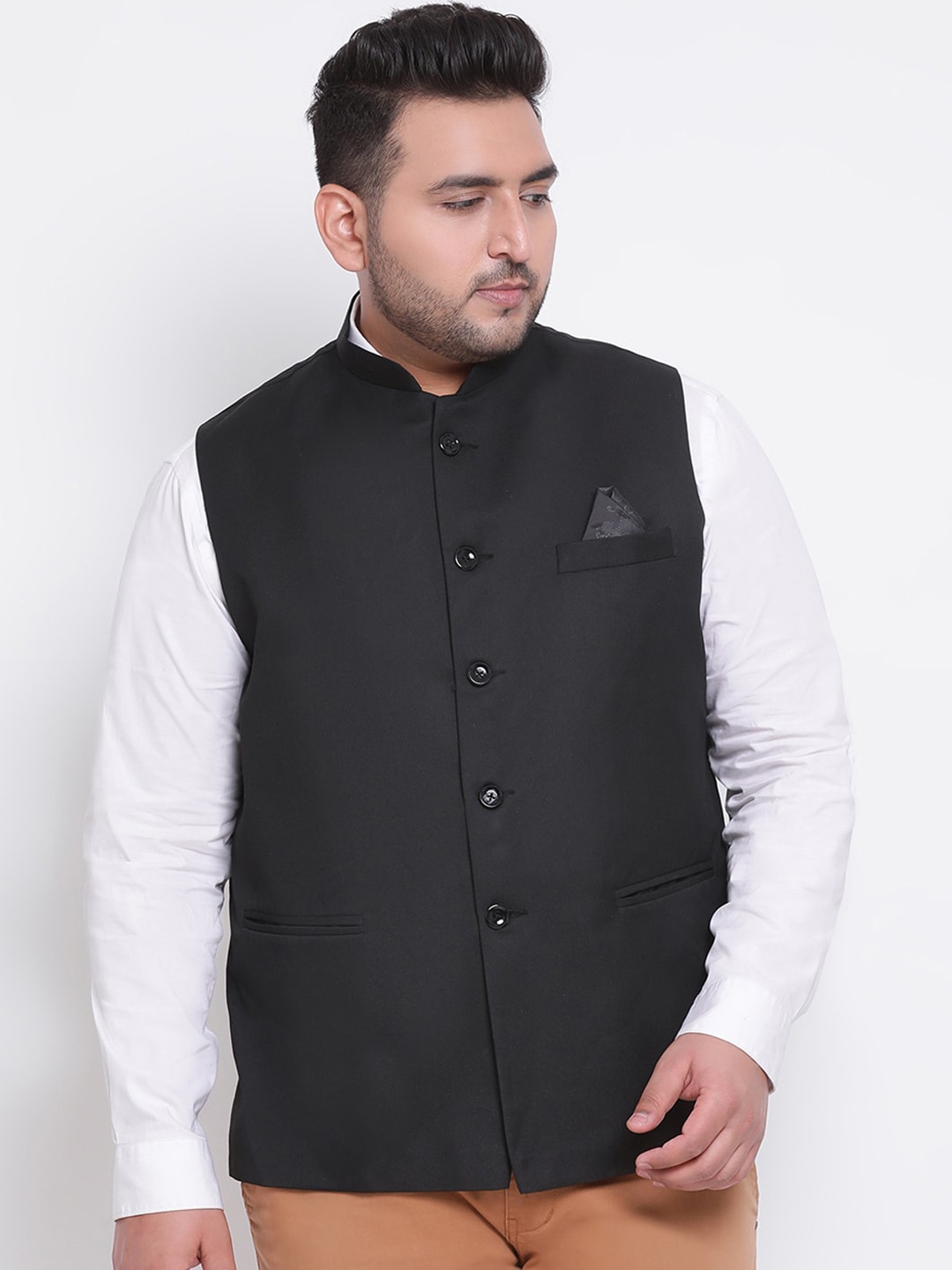 hangup trend Men Black Nehru Jacket
