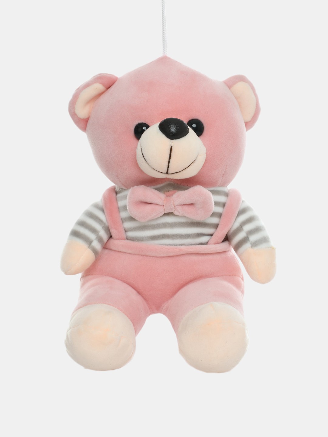 

DukieKooky Kids Beige & Pink striped Teddy Bear Soft Toy