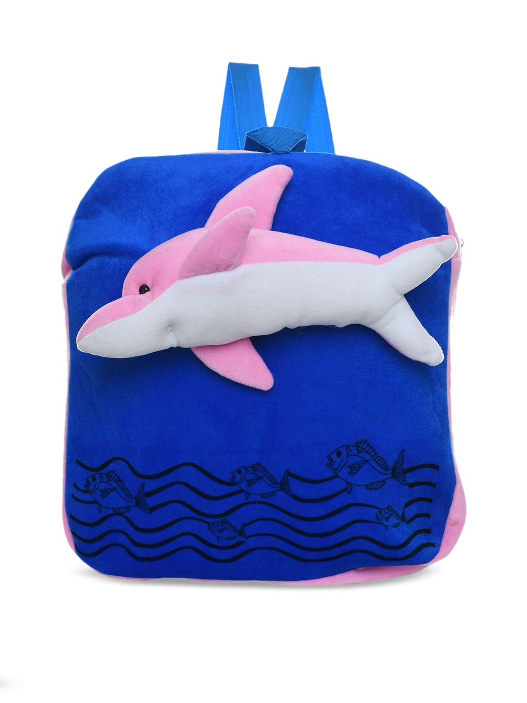 

DukieKooky Kids Blue & Pink Dolphin Bag Soft Toy