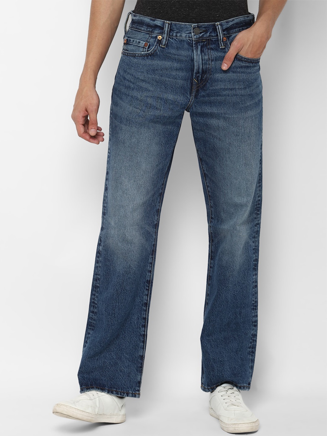 

AMERICAN EAGLE OUTFITTERS Men Blue Heavy Fade Jeans