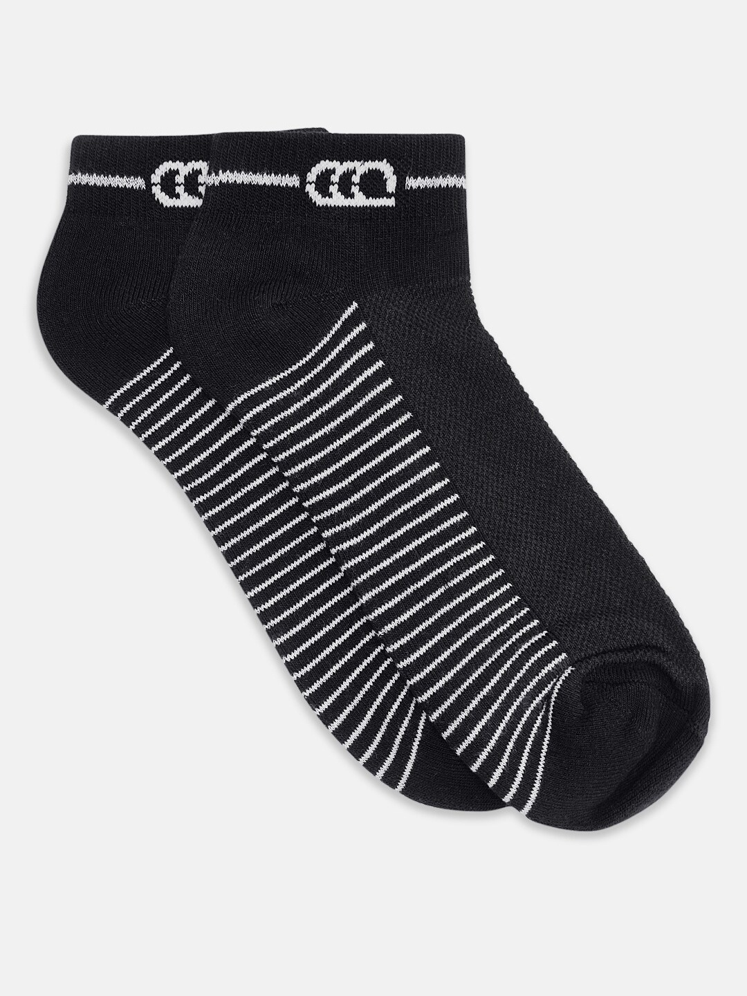

Ajile by Pantaloons Men Black & White Patterned Ankle-Length Socks