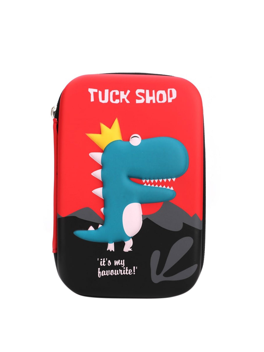

QIPS Red & Black Printed Pencil Case