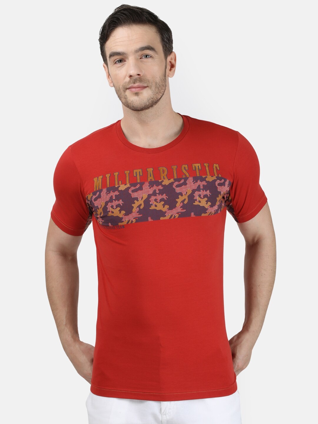 

Monte Carlo Men Red Printed T-shirt