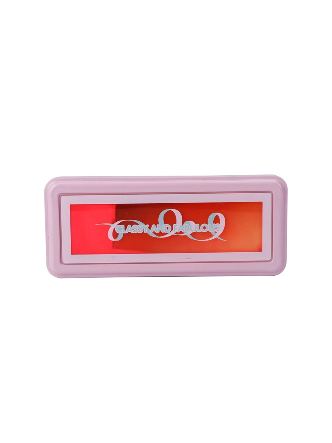 

QIPS Girls Pink & Red High-Quality Metal Pencil Box