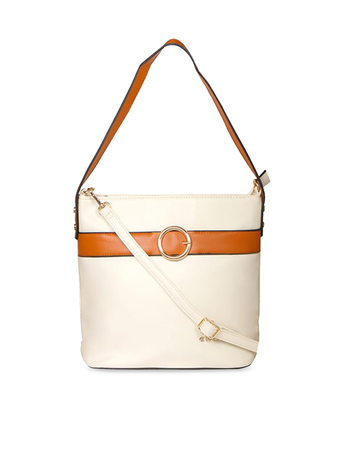 GIORDANO Beige PU Structured Hobo Bag