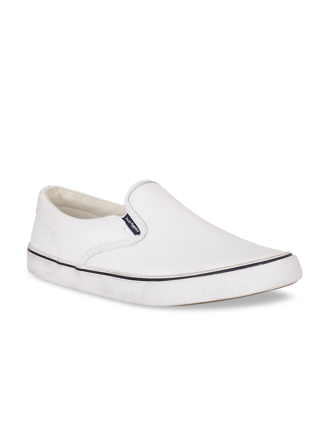 

Hush Puppies Women White Solid Slip-On Sneakers