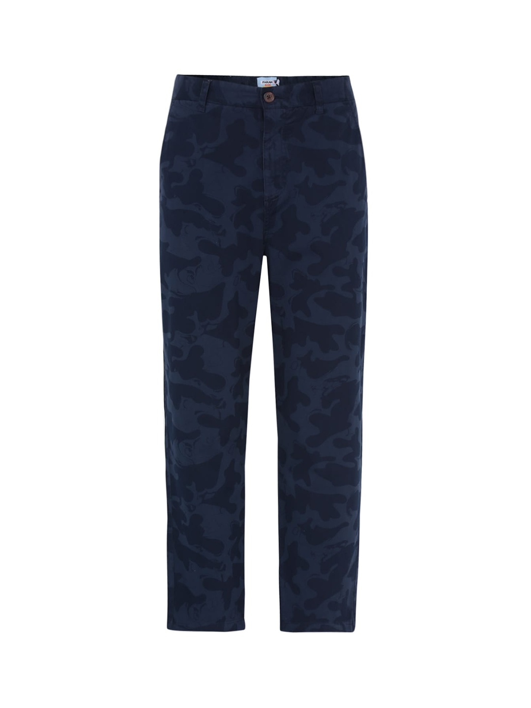 

Farah Men Navy Blue Regular Trousers Fit Regular