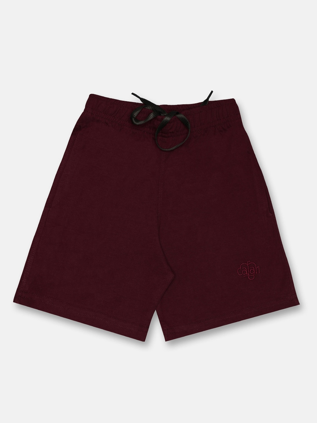 

CHIMPRALA Adult Kids Maroon Mid-Rise Antimicrobial Regular Shorts