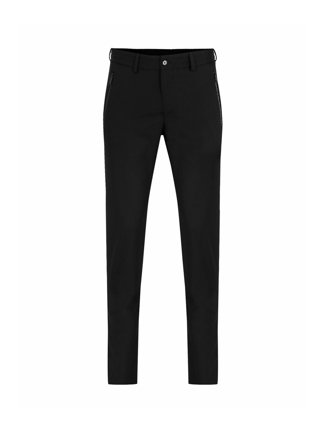 

LAGERFELD Men Black Slim Fit Formal Trousers
