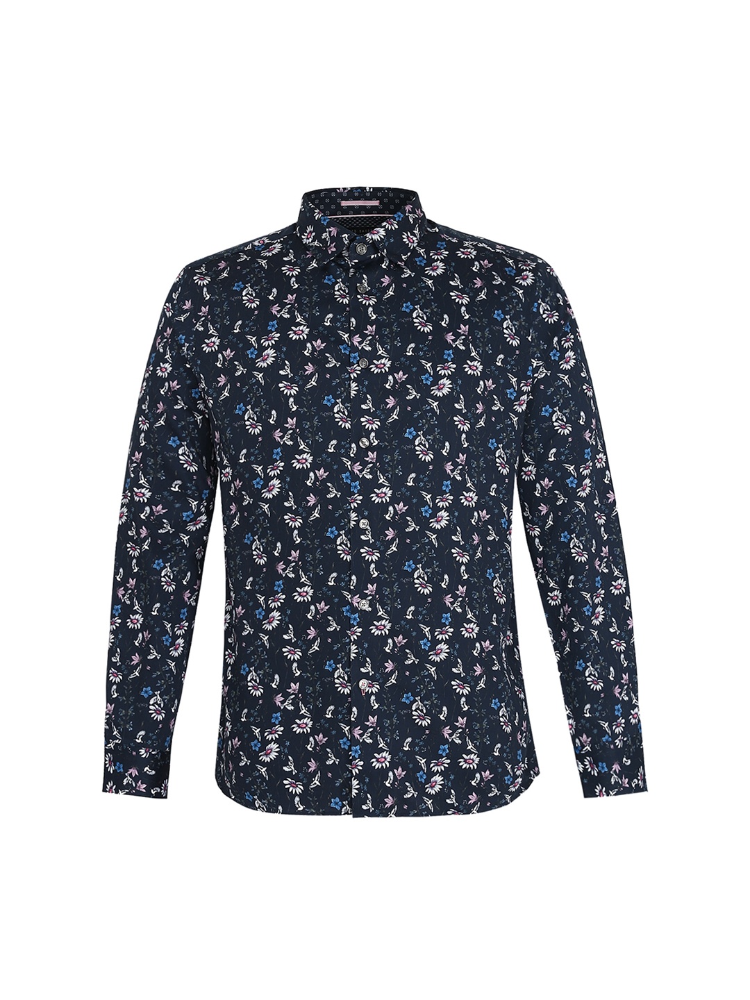 

Ted Baker Men Navy Blue Floral Printed Casual Shirt